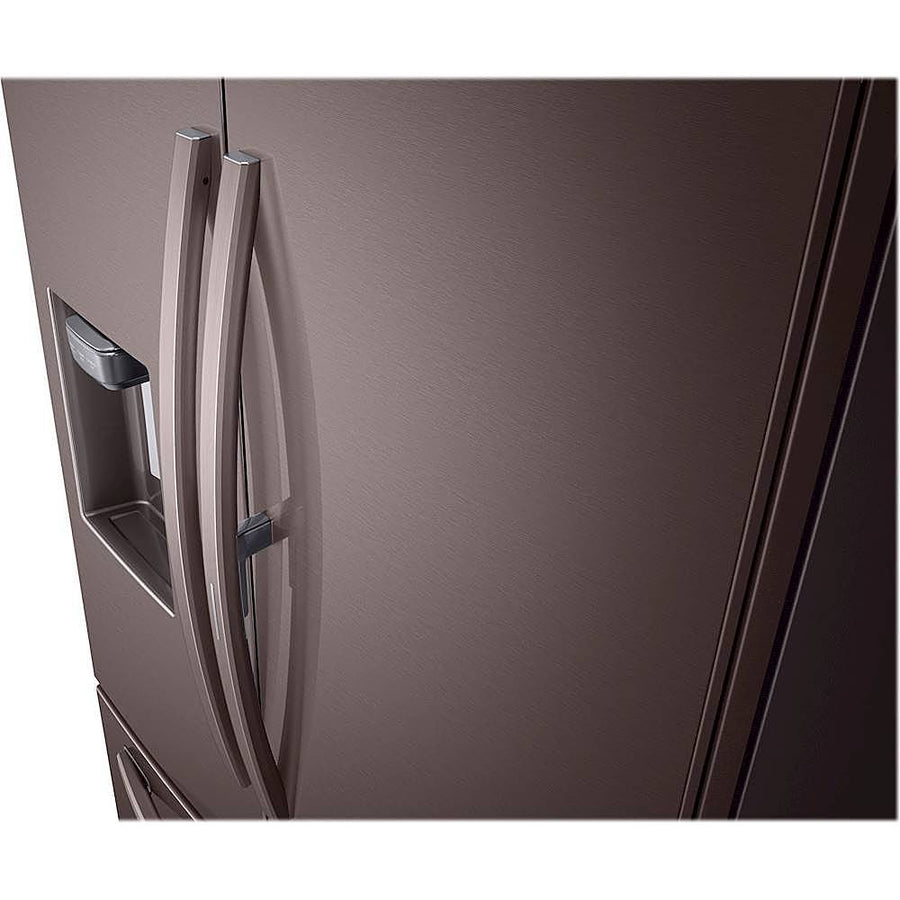 Samsung - 27.8 Cu. Ft. French Door  Fingerprint Resistant Refrigerator with Food Showcase - Tuscan Stainless Steel_0