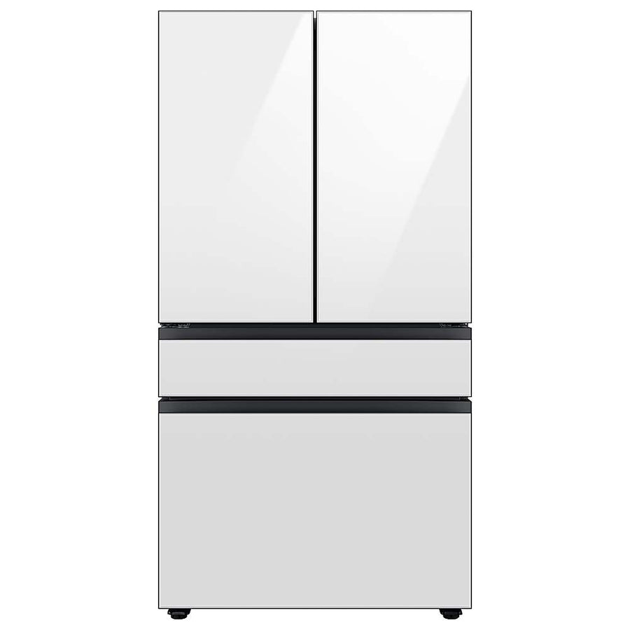 Samsung - BESPOKE 29 cu. ft. 4-Door French Door Smart Refrigerator with AutoFill Water Pitcher - White Glass_0