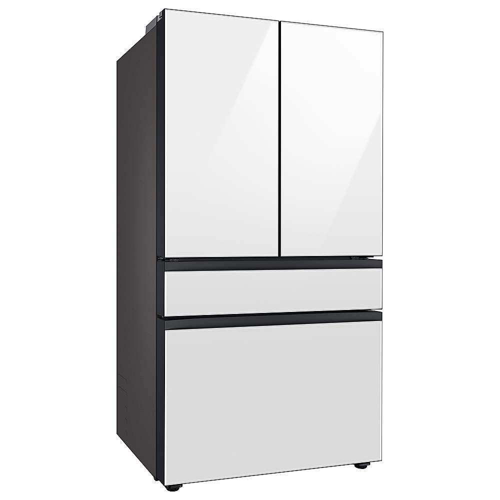 Samsung - BESPOKE 29 cu. ft. 4-Door French Door Smart Refrigerator with AutoFill Water Pitcher - White Glass_1