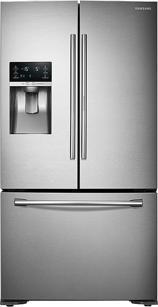 Samsung - 23 Cu. Ft. Counter Depth 3-Door Refrigerator with Food ShowCase - Stainless Steel_1