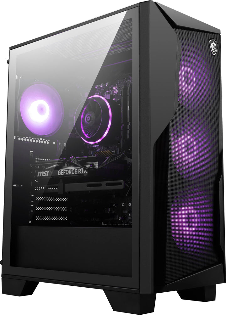 MSI - Codex R2 Gaming Desktop - Intel Core i5- 12400F - 16GB Memory - NVIDIA GeForce RTX 3050 6G - 500GB SSD - Black_0