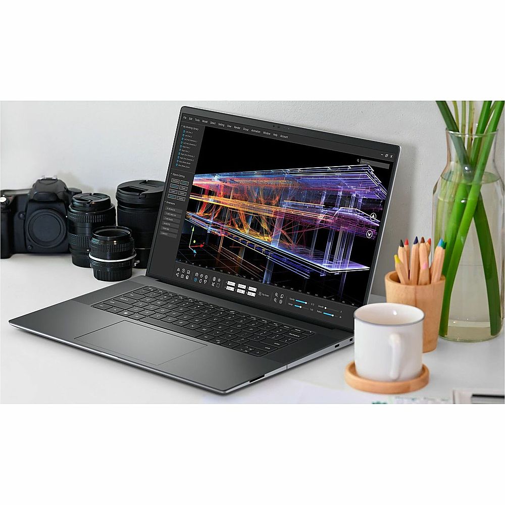 Dell - Precision 5000 14" Laptop - Intel Core Ultra 7 with 16GB Memory - 512 GB SSD - Aluminum Titan Gray, Gray_1