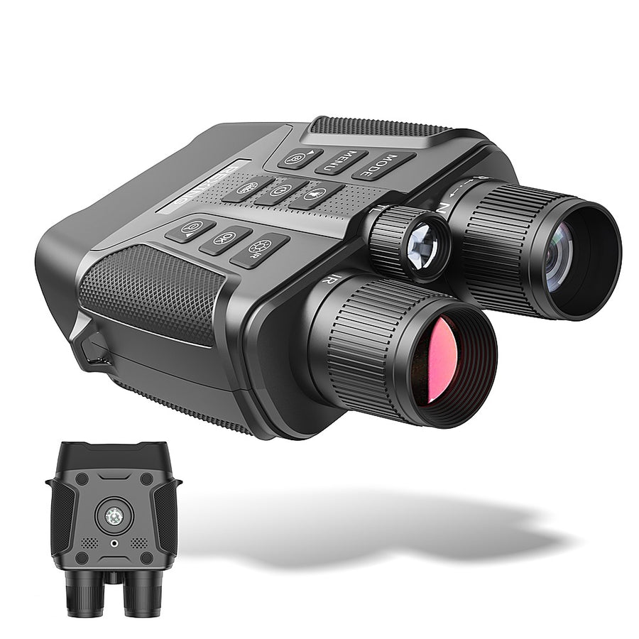 Rexing - B1 Binoculars w/ Compass and Flashlight - Black_0