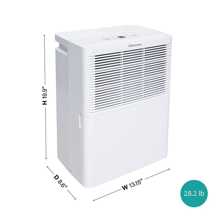 Hisense - 25-pint Dehumidifier - White_11