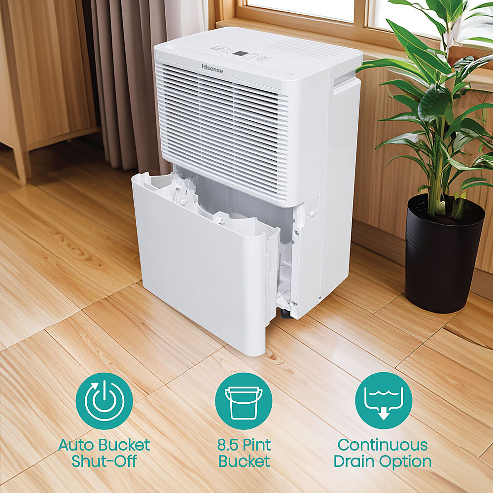 Hisense - 25-pint Dehumidifier - White_5