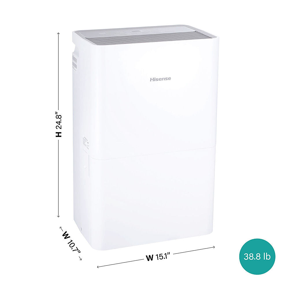 Hisense - 50-pint Dehumidifier - White_12