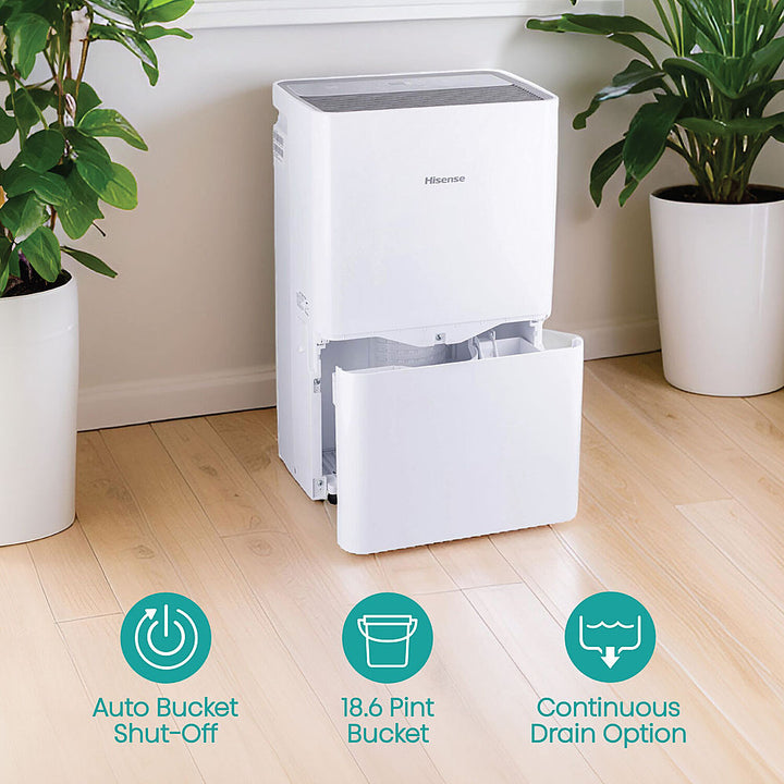 Hisense - 50-pint Dehumidifier - White_2