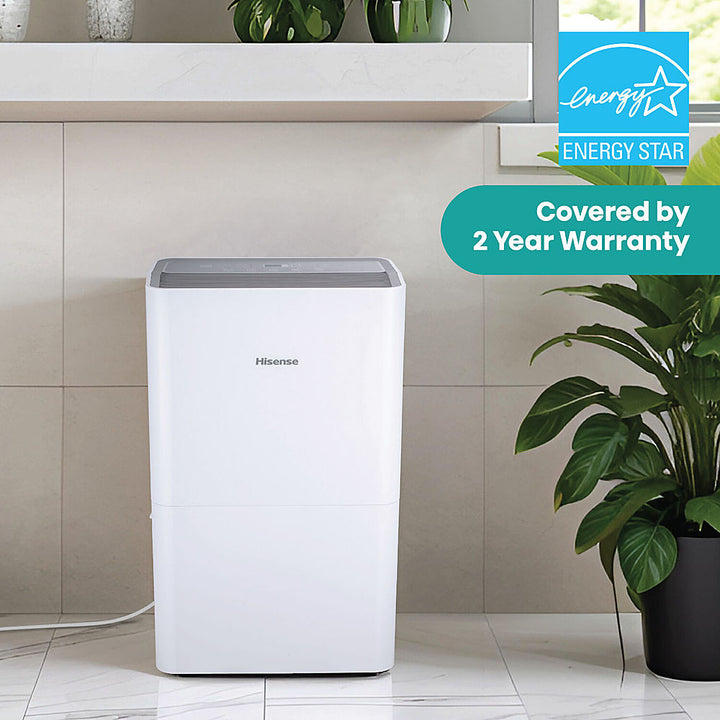 Hisense - 50-pint Dehumidifier - White_4