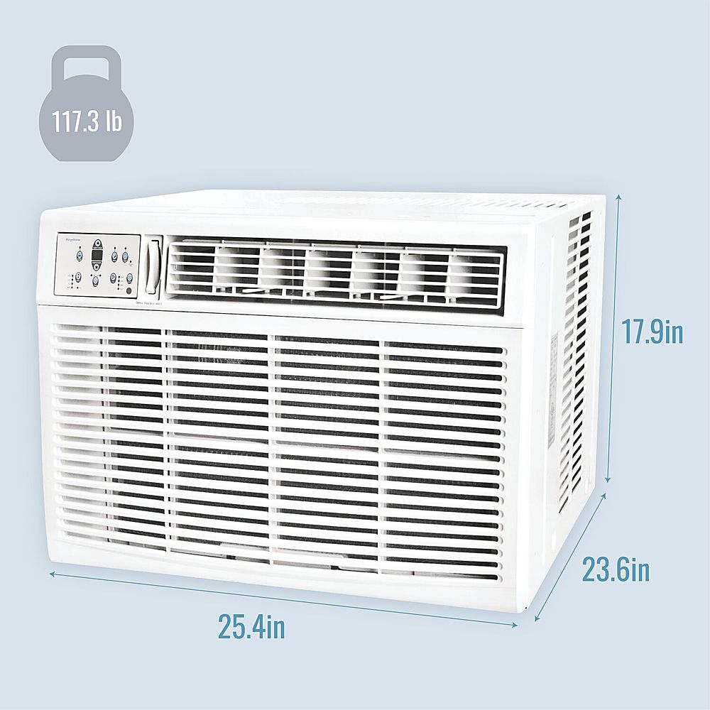 Keystone - 18,800/18,400 BTU 1,000 Sq. Ft.  Window/Wall Air Conditioner with Supplemental Heat Capability - White_1