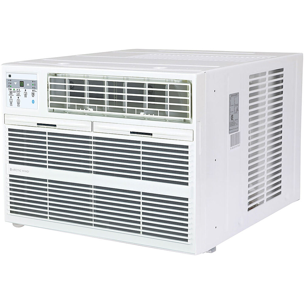 Arctic Wind - 12,000 BTU 550 sq ft. Through the Wall Air Conditioner with Supplemental Heat and Remote Control - White_2