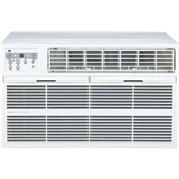 Arctic Wind - 12,000 BTU 550 sq ft. Through the Wall Air Conditioner with Supplemental Heat and Remote Control - White_0