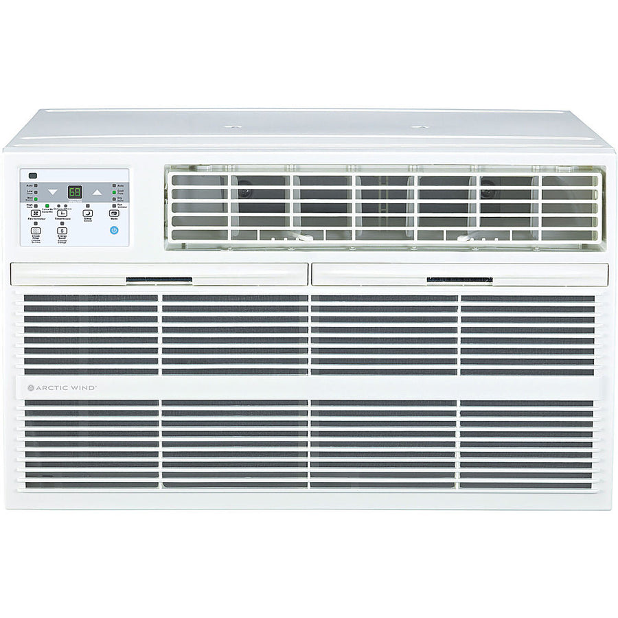 Arctic Wind - 12,000 BTU 550 sq ft. Through the Wall Air Conditioner with Supplemental Heat and Remote Control - White_0