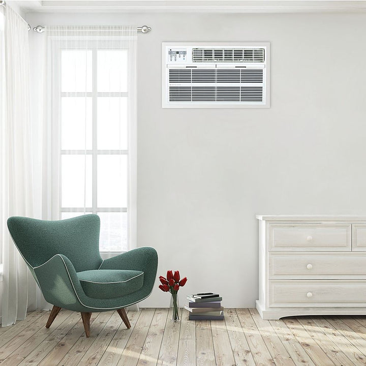 Arctic Wind - 12,000 BTU 550 sq ft. Through the Wall Air Conditioner with Supplemental Heat and Remote Control - White_1