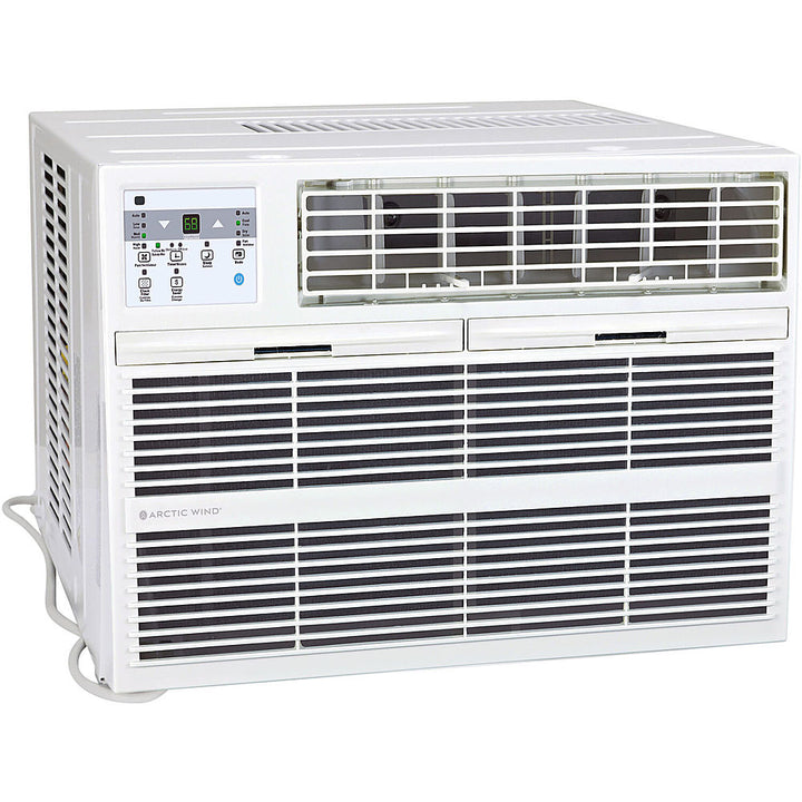 Arctic Wind - 12,000 BTU 550 sq ft. Through the Wall Air Conditioner with Supplemental Heat and Remote Control - White_3