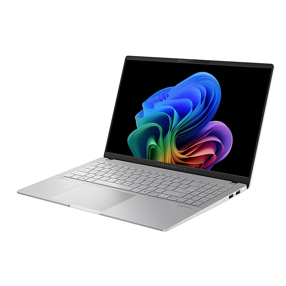 ASUS - Vivobook S 15 - Copilot+ PC 15.6" OLED Laptop - Snapdragon X Elite - 16GB Memory - 1TB SSD - Cool Silver_1