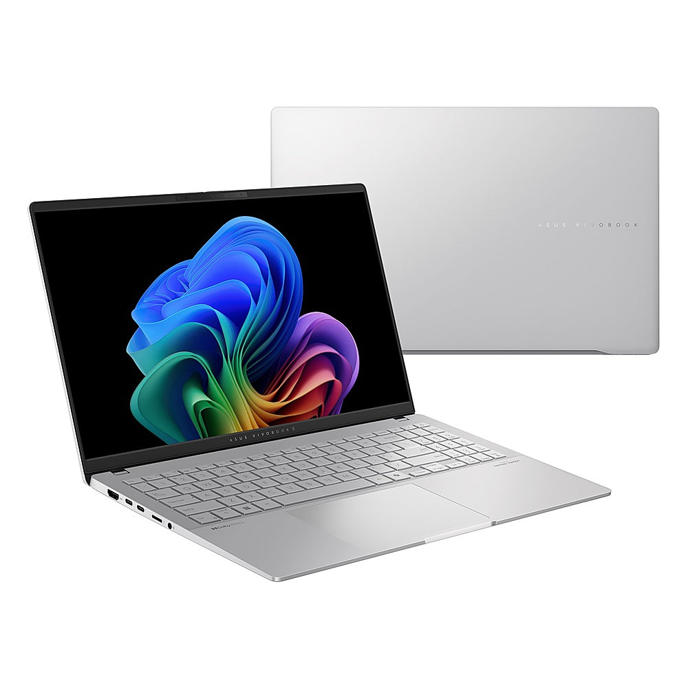 ASUS - Vivobook S 15 - Copilot+ PC 15.6" OLED Laptop - Snapdragon X Elite - 16GB Memory - 1TB SSD - Cool Silver_9