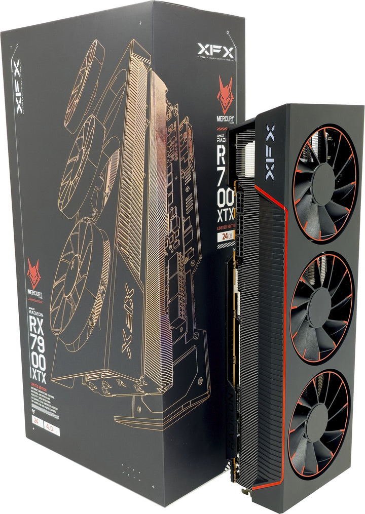 XFX - Mercury AMD Radeon RX 7900 XTX Magnetic Air 24GB GDDR6 PCI Express 4.0 Gaming Graphics Card - Black/Red_4
