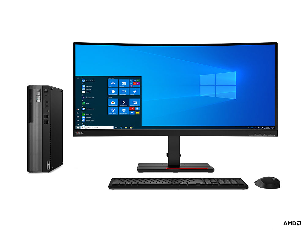 Lenovo ThinkCentre M75s Gen 2 Desktop - AMD Ryzen 5 PRO 5650G - 16GB Memory - 256GB SSD - Black_1