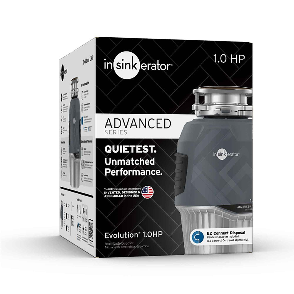 InSinkerator - Evolution Series 1 HP Continuous Feed Garbage Disposal without Power Cord - Gray - Gray_6