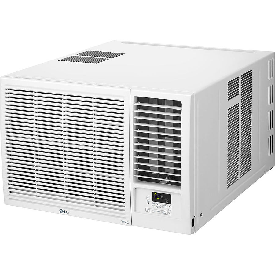 LG - 12,200 BTU 230/208-Volt Window Air Conditioner with Cool, Heat and Wi-Fi Control in White - White_0