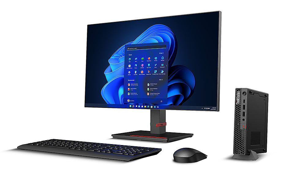 Lenovo ThinkStation P3 Tiny Desktop Workstation - Intel Core i7-13700 - 16GB Memory - 512GB SSD - Black_1