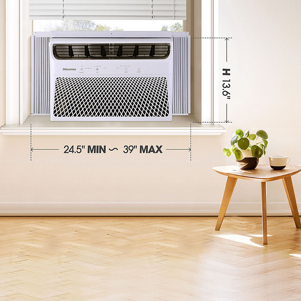 Hisense - 10,000 BTU Smart Window Air Conditioner with Wi-fi and Remote Control - White_1