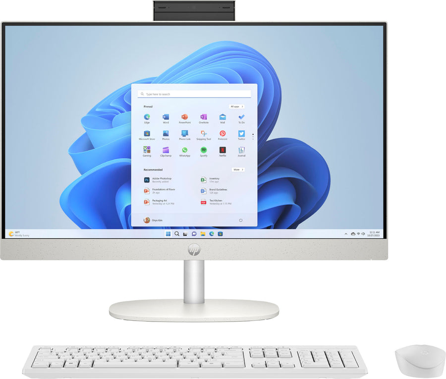 HP - 23.8" Touch-Screen All-in-One - Intel Core Ultra 5 125U - 8GB Memory - 512GB SSD - Shell White_0