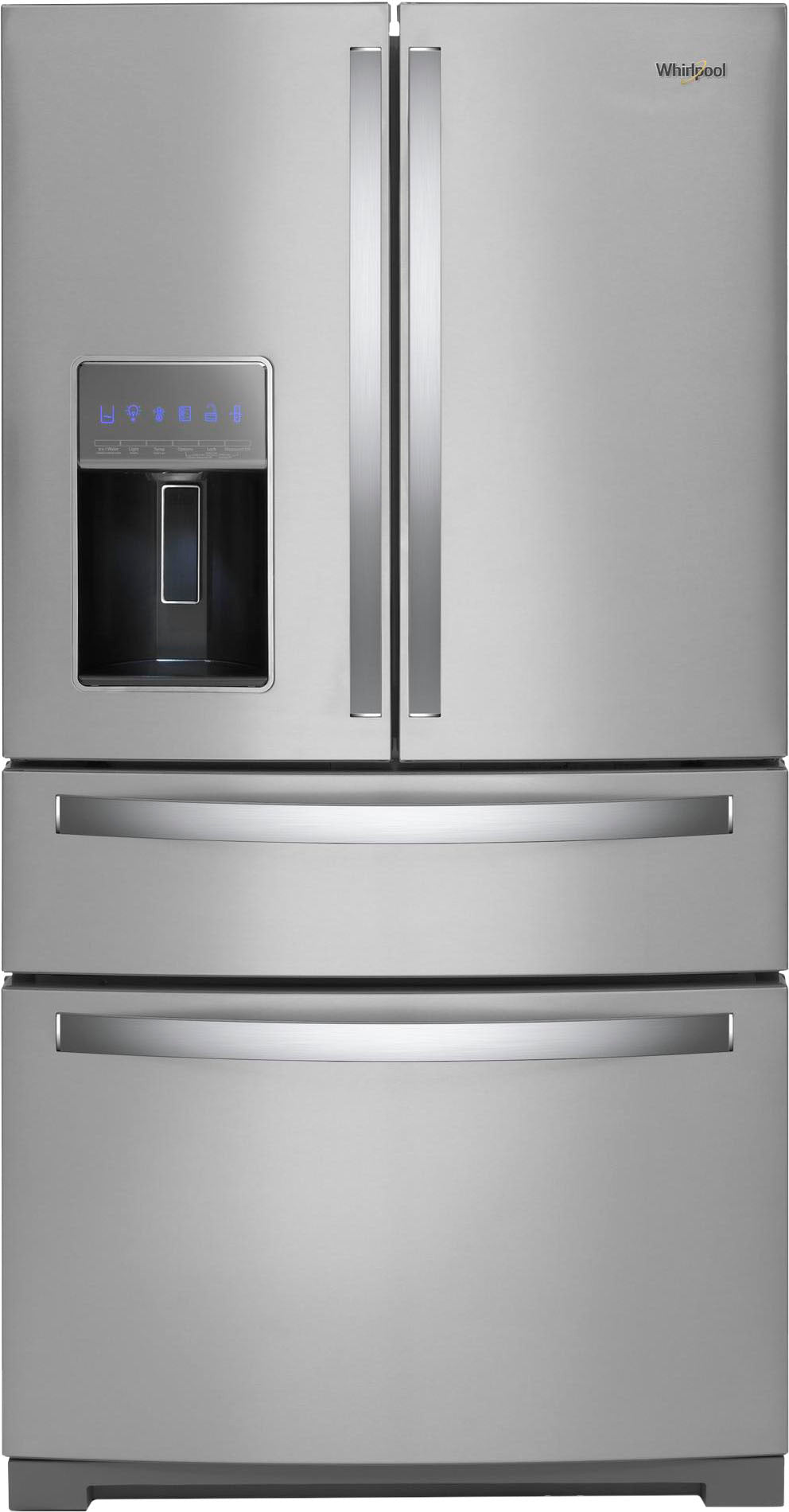 Whirlpool - 26 cu. ft. French Door Refrigerator with Prep & Store Bins - Stainless Steel_0