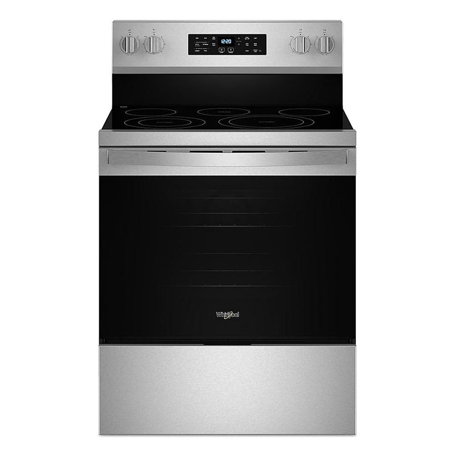 Whirlpool - 5.3 Cu. Ft. Freestanding Single Electric Range with Steam Air Fry and Air Baking - Stainless Steel_0