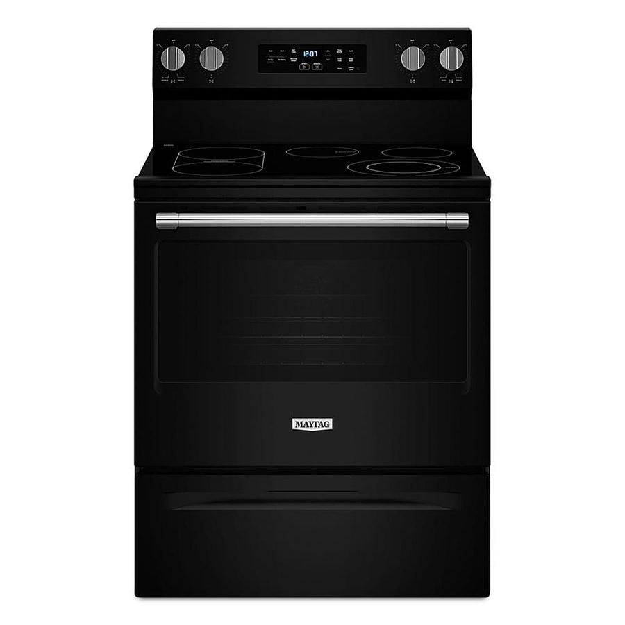 Maytag - 5.3 Cu. Ft. Freestanding Single Electric Range with No Preheat Dry and Air Baking - Black_0