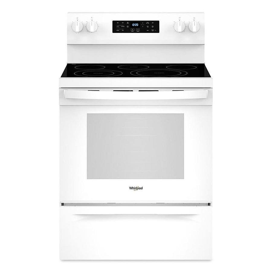 Whirlpool - 5.3 Cu. Ft. Freestanding Single Electric Range with Steam Air Fry and Air Baking - White_0