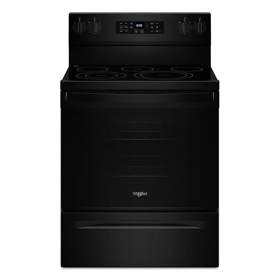 Whirlpool - 5.3 Cu. Ft. Freestanding Single Electric Range with Steam Air Fry and Air Baking - Black_0