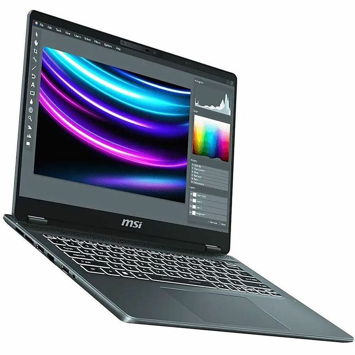 MSI - Prestige 14 AI Evo C1M 14" Laptop - Intel Core Ultra 9 with 32GB Memory - 1 TB SSD - Stellar Gray, Gray_0