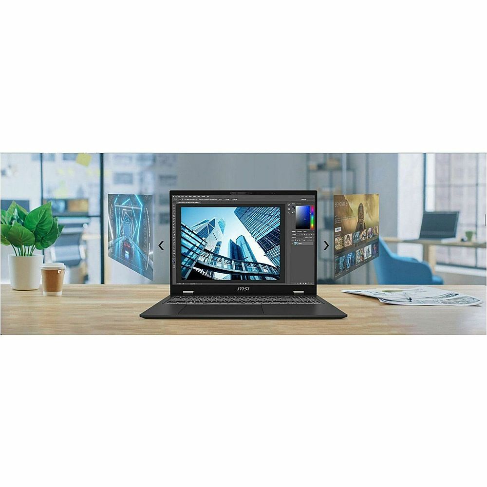 MSI - Prestige 16 AI Evo B1MG 16" Laptop - Intel Core Ultra 9 with 32GB Memory - 2 TB SSD - Stellar Gray, Gray_1