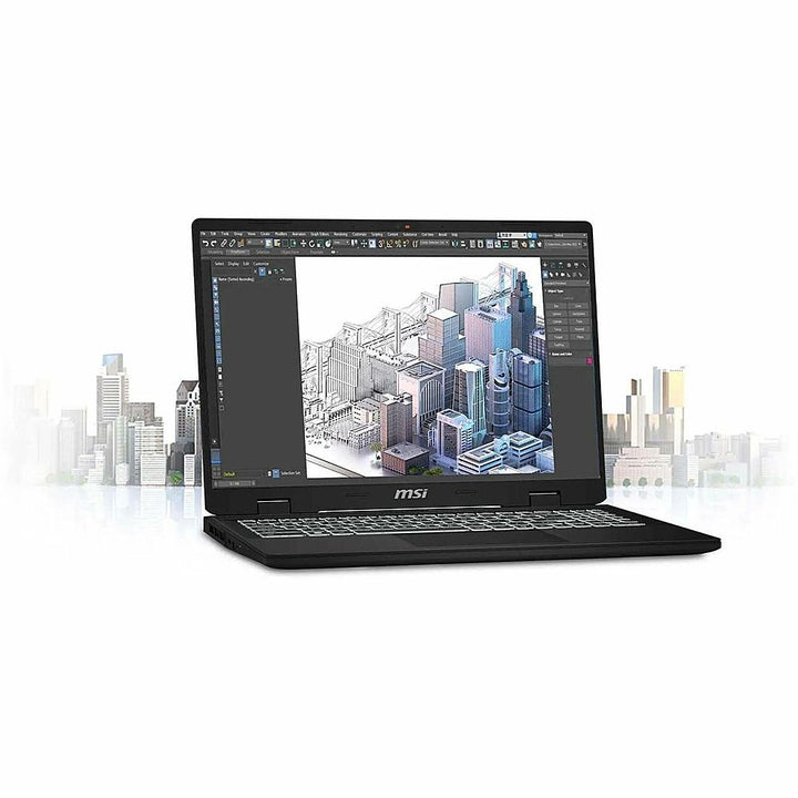 MSI - CreatorPro M16 HX C14V 16" Laptop - Intel Core i7 with 32GB Memory - 1 TB SSD - Lunar Gray, Gray_3