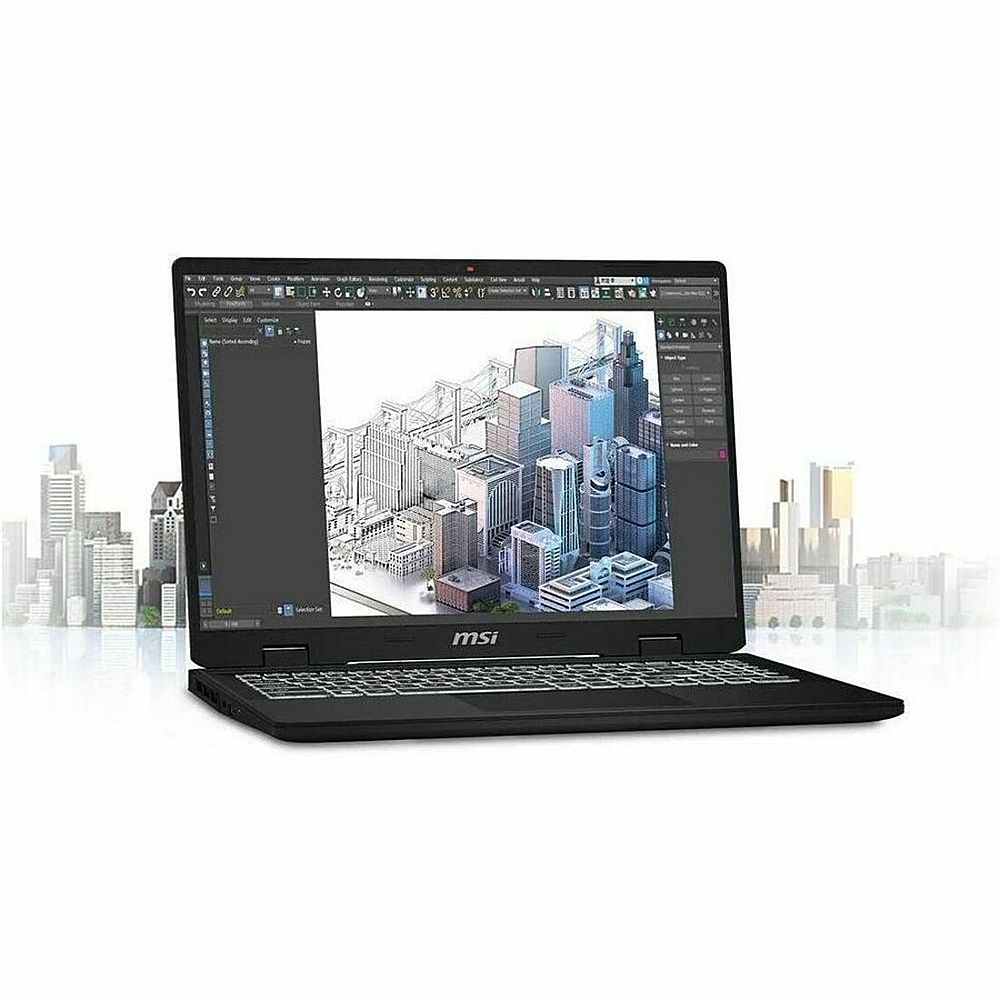 MSI - CreatorPro M16 HX C14V 16" Laptop - Intel Core i7 with 32GB Memory - 1 TB SSD - Lunar Gray, Gray_1