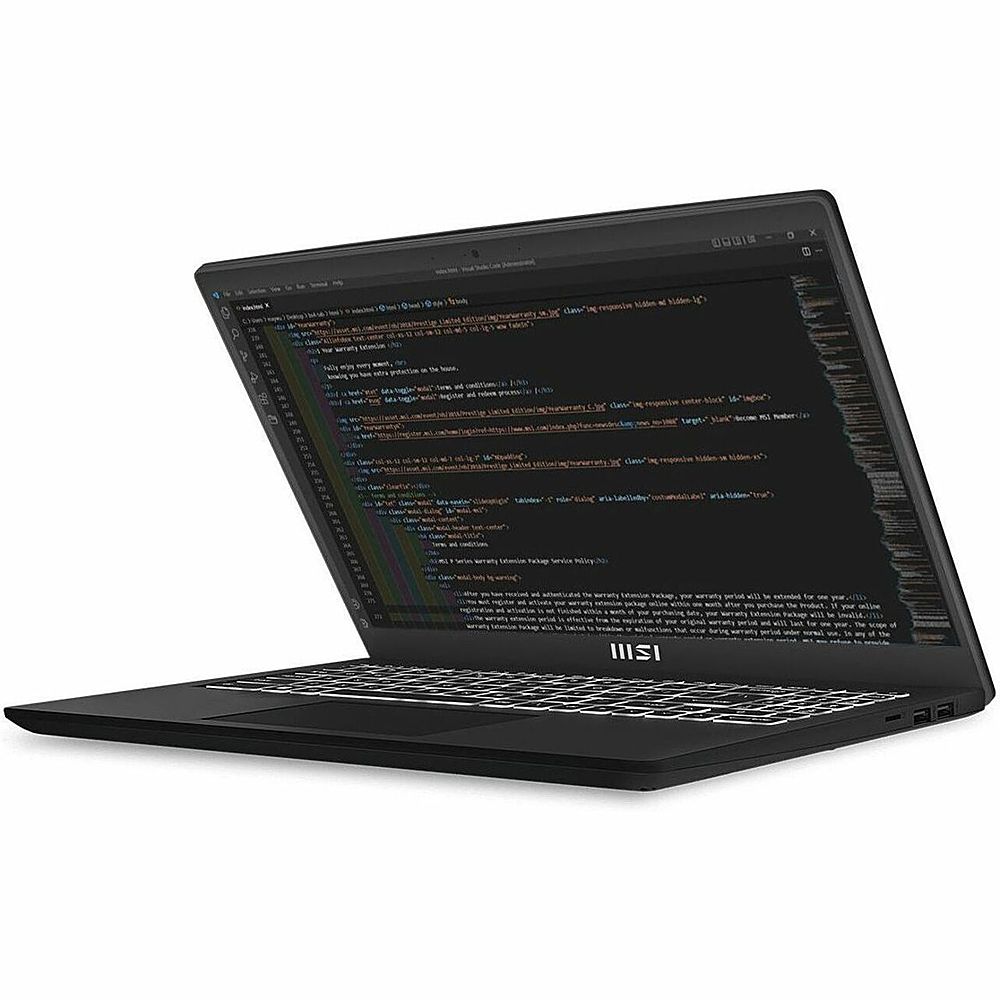 MSI - Modern 15 H B13M 15.6" Laptop - Intel Core i9 with 32GB Memory - 1 TB SSD - Classic Black, Black_6