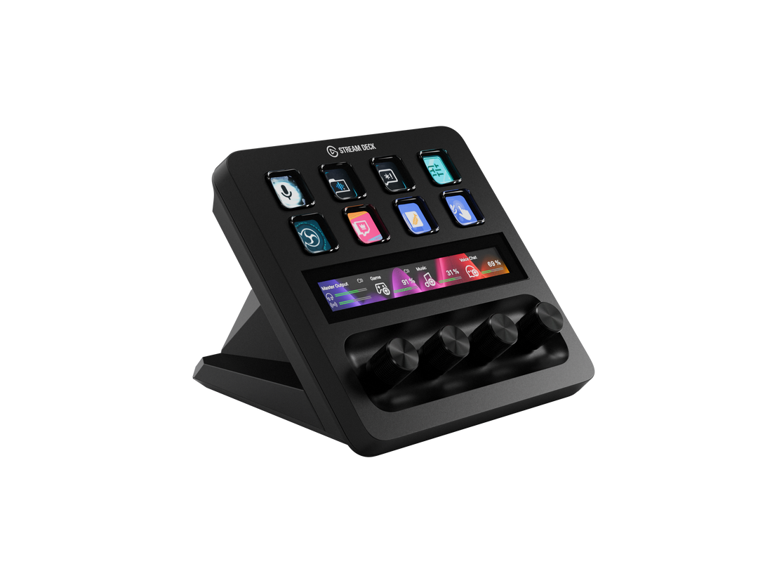 Elgato - Stream Deck + XLR Workflow Controller with Customizable Touch Strip and Dials - Black_0