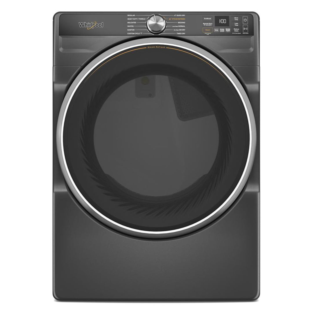 Whirlpool - 7.4 cu. ft. Smart Front Load ENERGY STAR® Electric Dryer with Steam Capabilities - Volcano Black_0