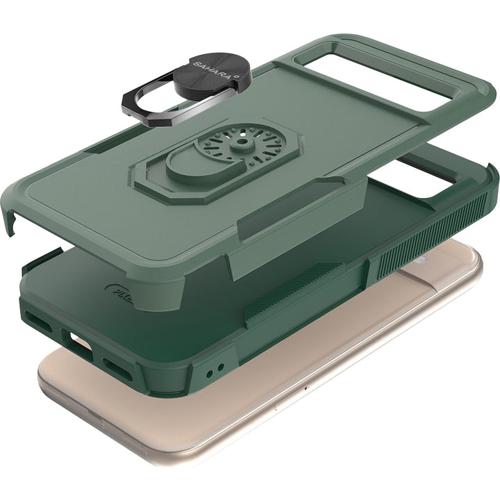 SaharaCase - Raider Series Kickstand Case for Google Pixel 8a - Cactus Green_3