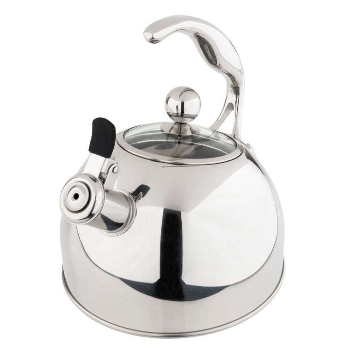 Viking 2.6 Quart Whistling Tea Kettle with 3-Ply Base, Stainless Steel - Stainless Steel_3