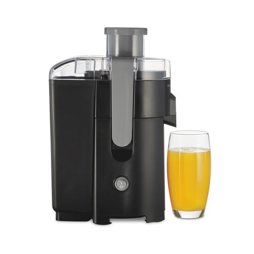 HealthSmart Compact Juice Extractor w/ Large Chute Black and Gray_0