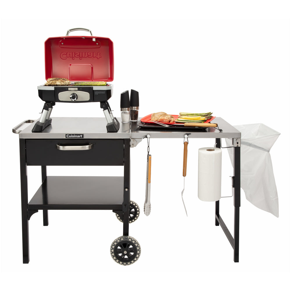 Cuisinart - Prep 'n Cook Outdoor Table & Grill Stand - Black_1
