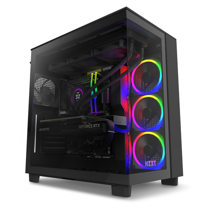 NZXT Player: Three Gaming Desktop - Intel Core i9-14900KF - 64 GB RAM - NVIDIA GeForce RTX 4080 Super - 2TB NVMe SSD - Black_2