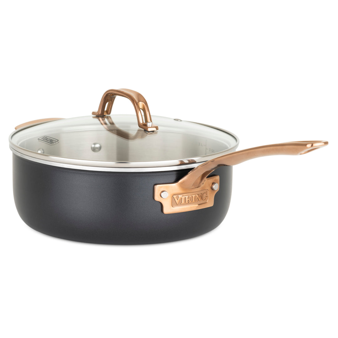 Viking 3-Ply Black & Copper 11 Piece Cookware Set - Black_3