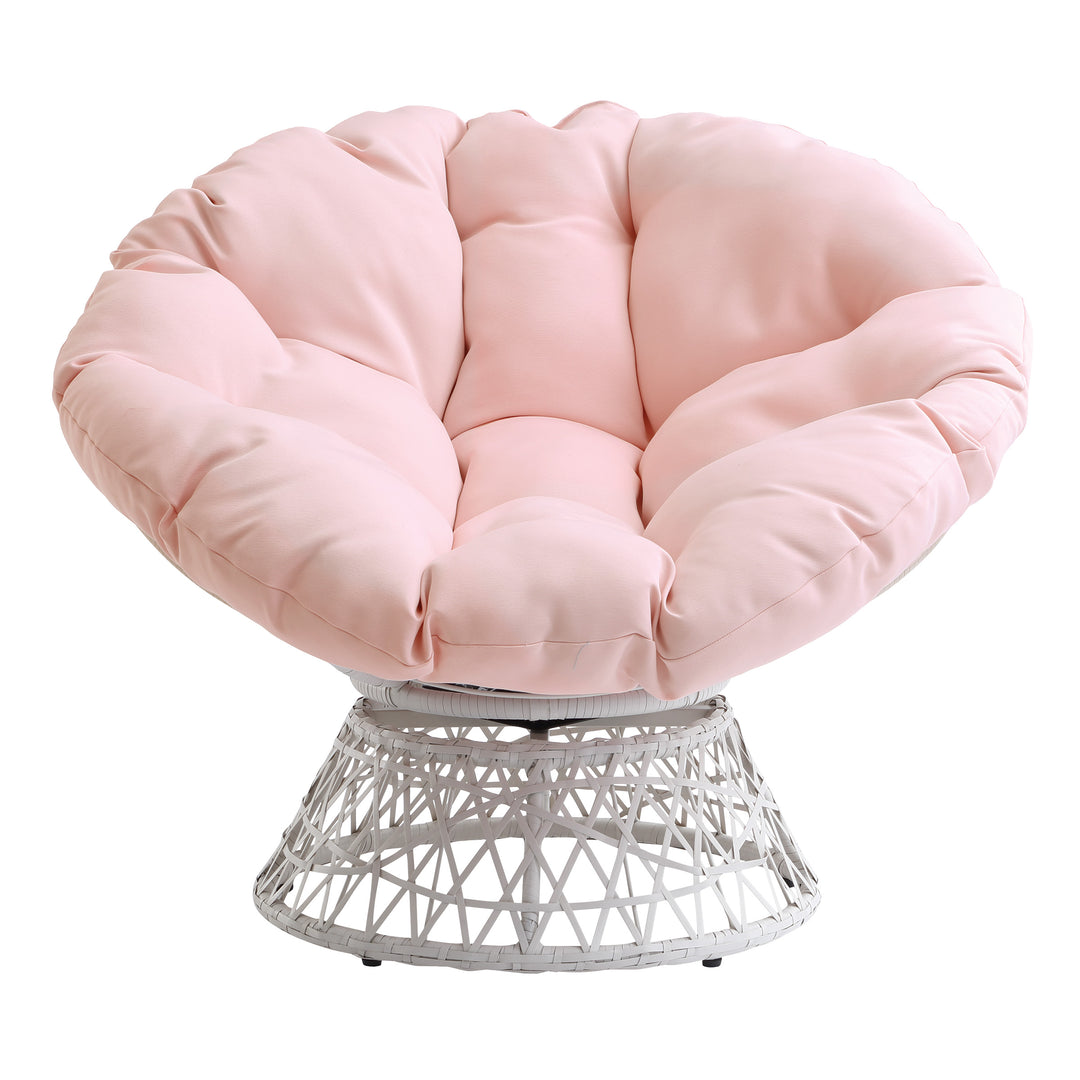 OSP Home Furnishings - Papasan Chair - Pink_0