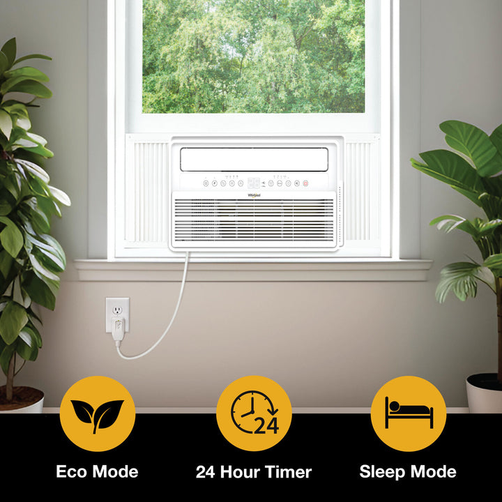 Whirlpool - 12,000 BTU Window Mounted Inverter Air Conditioner with Remote Control - White_3