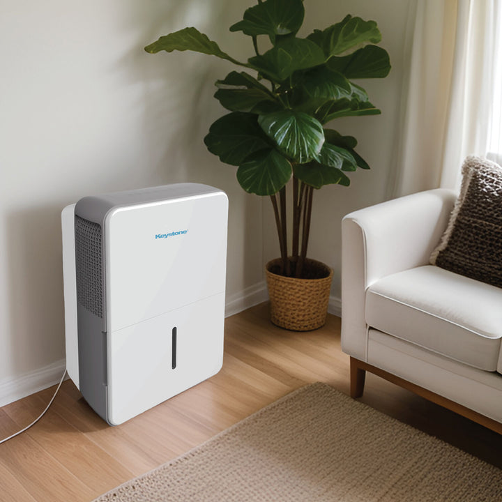 Keystone - 50 Pint Dehumidifier with Electronic Controls - White_9