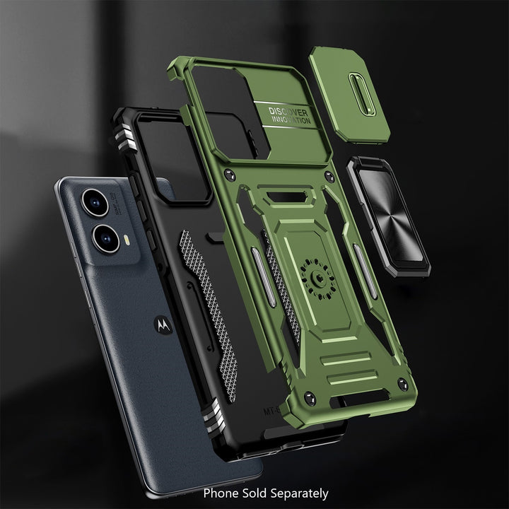 SaharaCase - Raider Series Heavy-Duty Case for Motorola Edge (2024) - Cactus Green_5