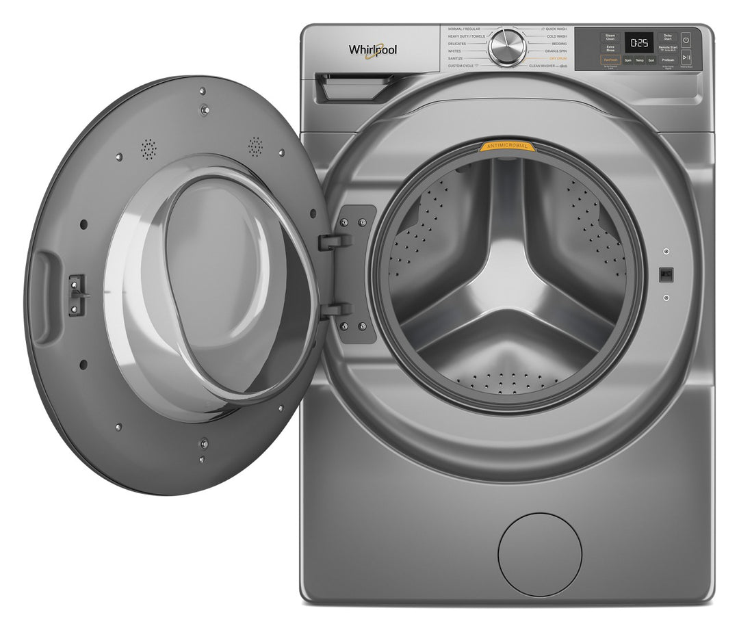 Whirlpool - 4.5 Cu. Ft. High Efficiency Smart Front Load Washer with FreshFlow Vent System - Radiant Silver_4